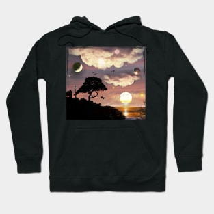 Swinging to Other Worlds - Seaside Interstellar Land Hoodie